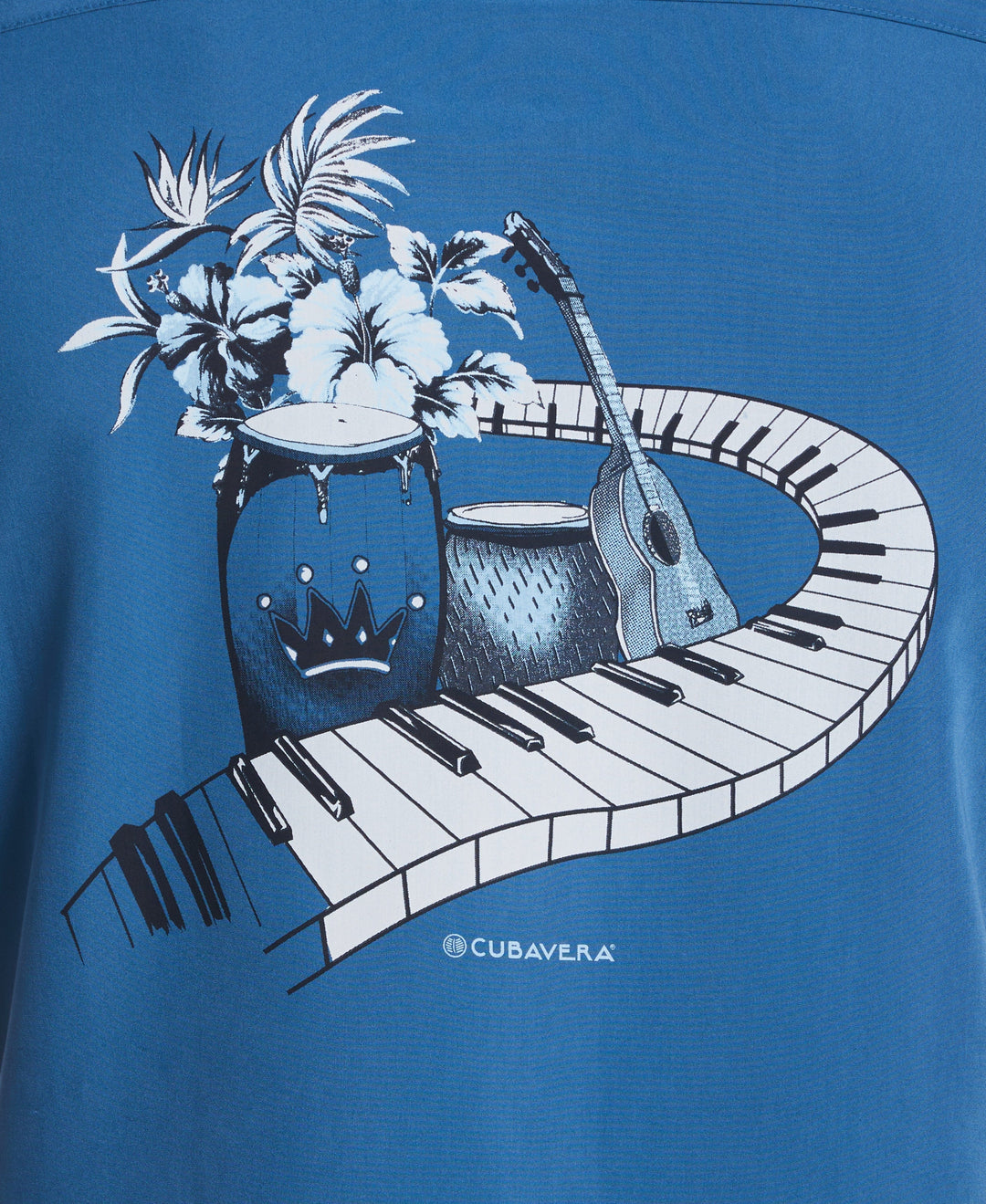Retro Panel Shirt (Dark Blue) 