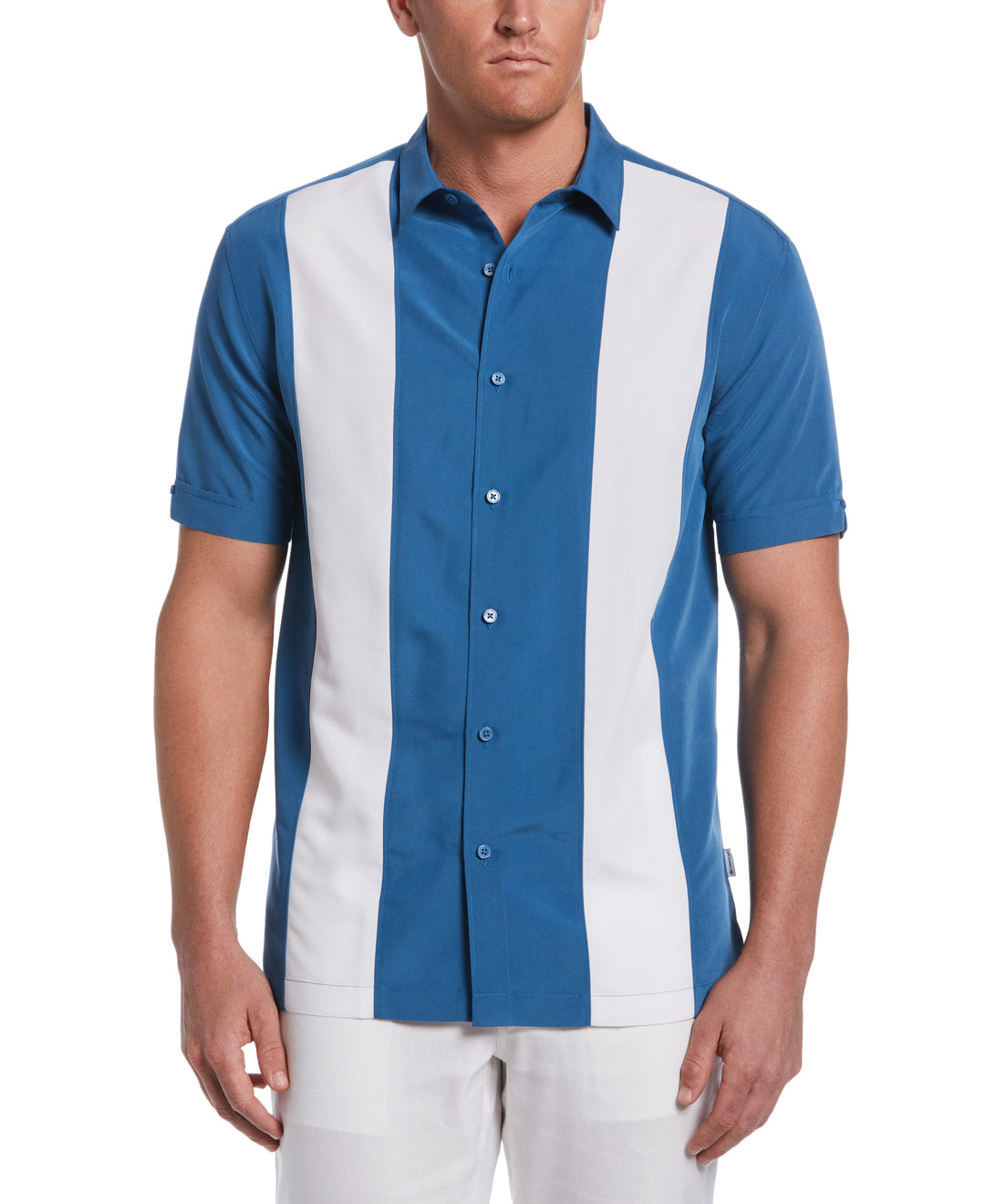 Retro Panel Shirt (Dark Blue) 