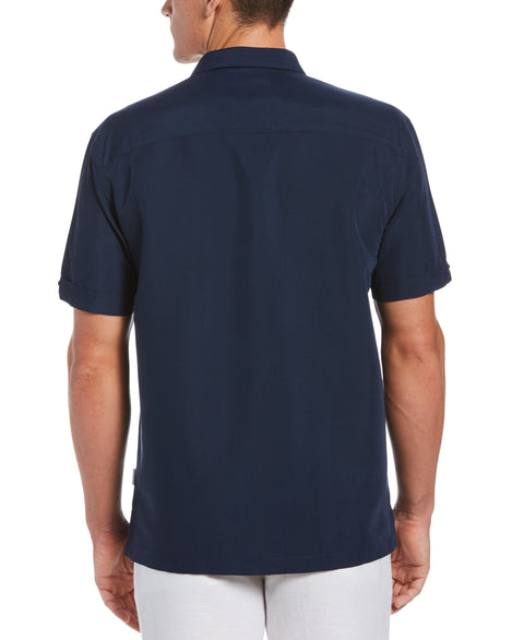 Retro Color Block Panel Shirt (Dress Blues) 
