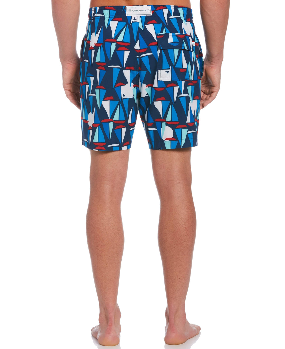 Sail Away Print Swim Short-Shorts-Cubavera