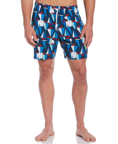 Sail Away Print Swim Short-Shorts-Insignia Blue-M-Cubavera