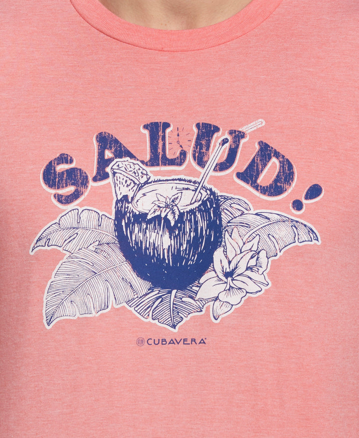 Salud Tee (Heather Coral Silk) 
