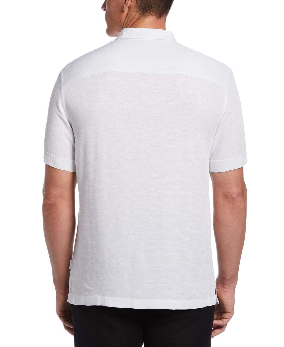 Scenic Print Textured Shirt (Brilliant White) 