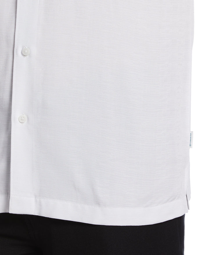 Scenic Print Textured Shirt (Brilliant White) 