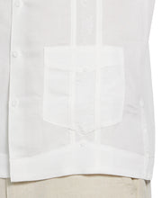Short Sleeve Embroidered Guayabera (Bright White) 
