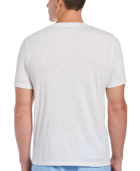 Solid Slub Crew Neck Tee--Cubavera
