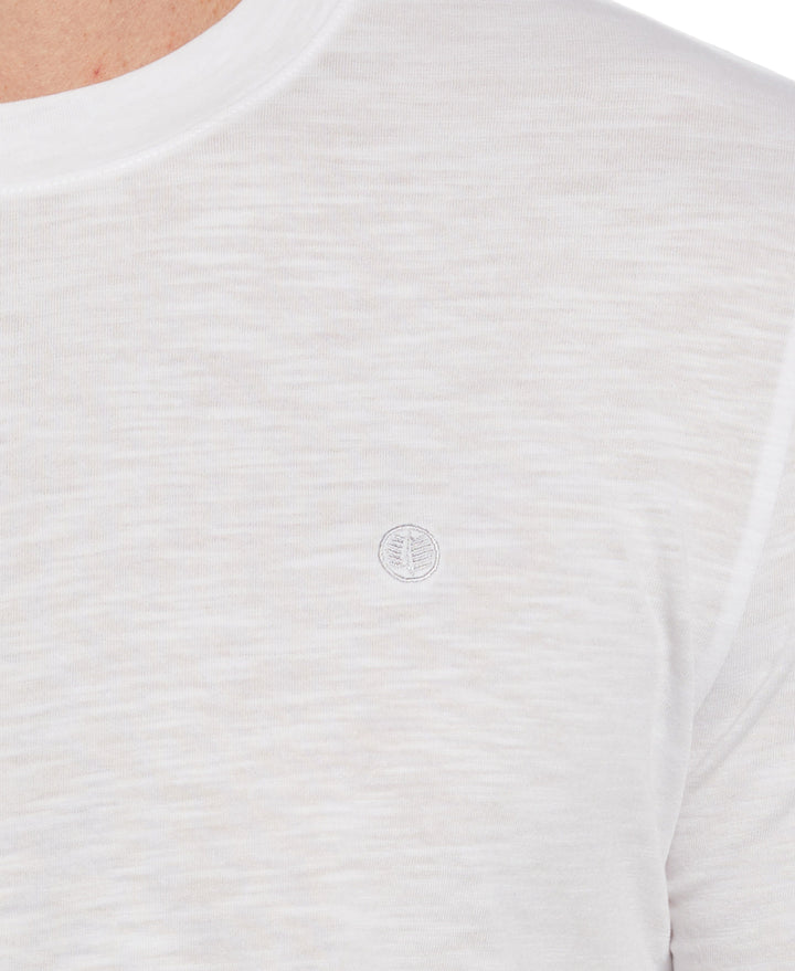 Solid Slub Crew Neck Tee--Cubavera