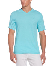 Slub V-Neck Tee-Casual Shirts-Blue Radiance-XL-Cubavera