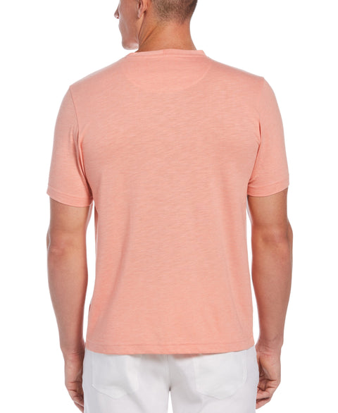 Slub V-Neck Tee-Casual Shirts-Cubavera