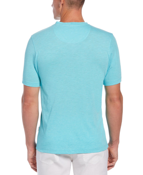 Slub V-Neck Tee-Casual Shirts-Cubavera