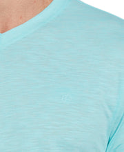 Solid Slub V-Neck Tee--Cubavera