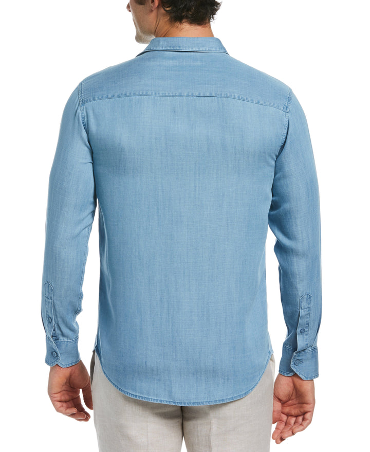 Soft Twill One Pocket Shirt-Casual Shirts-Cubavera Collection
