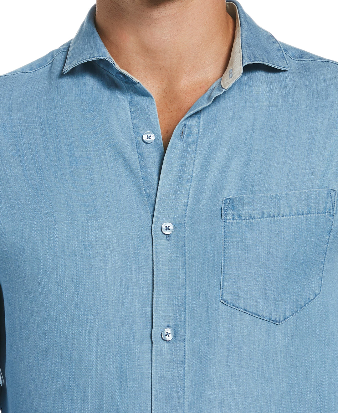 Soft Twill One Pocket Shirt-Casual Shirts-Cubavera Collection