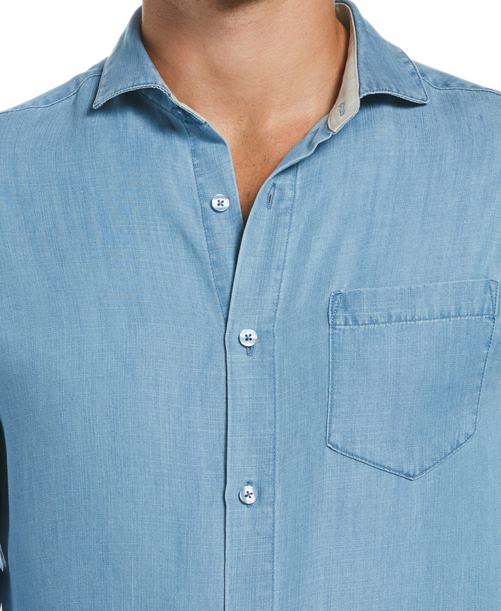 Soft Twill One Pocket Shirt-Casual Shirts-Cubavera Collection
