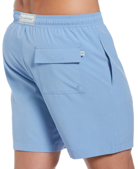 Cubavera Signature Solid Swim Trunk--Cubavera