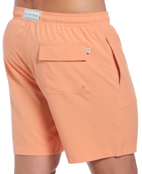 Cubavera Signature Solid Swim Trunk--Cubavera