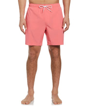 Cubavera Signature Solid Swim Trunk-Sunkissed Coral-S-Cubavera