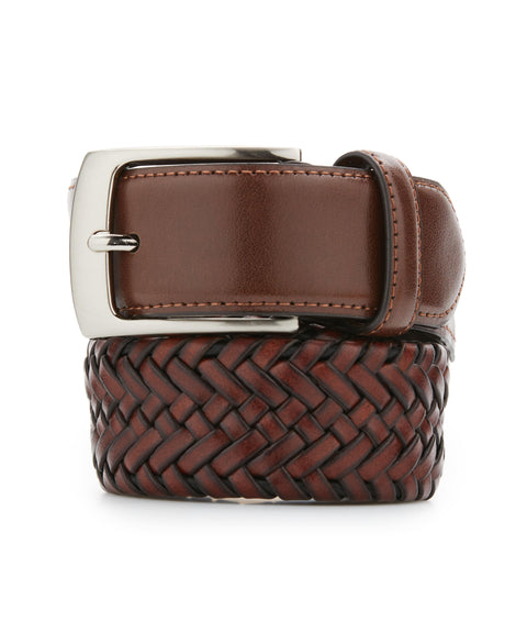 Stretch Braid Belt (Brn) 