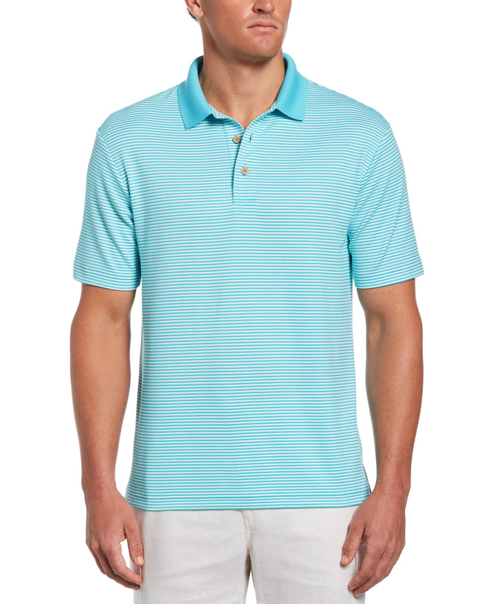 Stripe Polo (Blue Curacao) 
