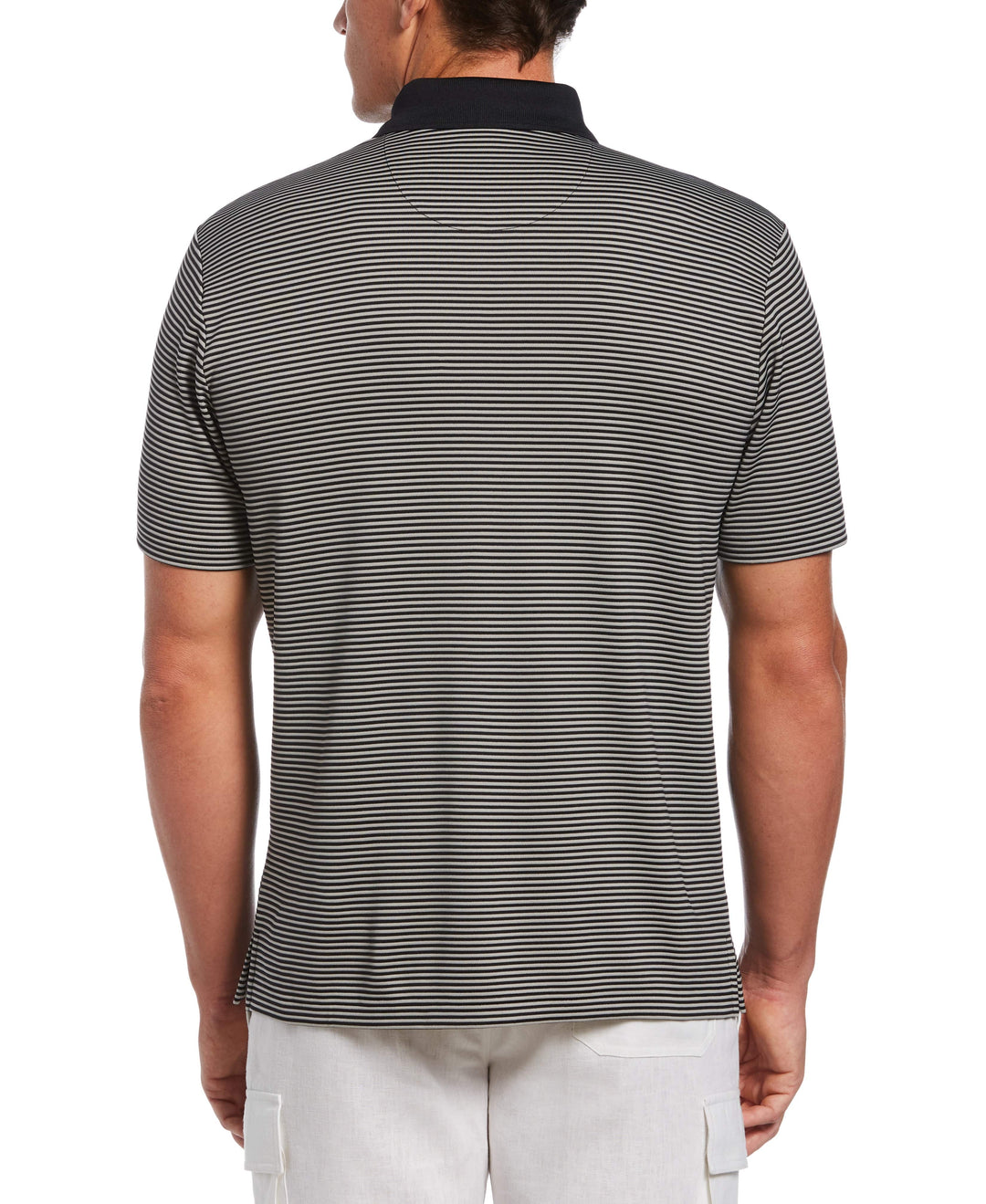 Stripe Polo (Jet Black) 