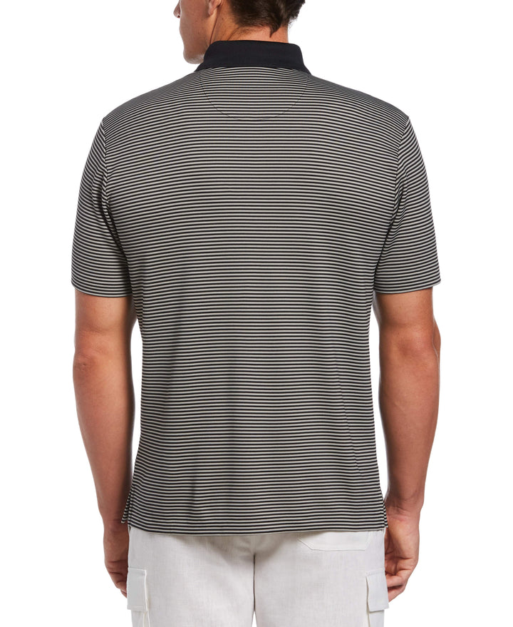 Stripe Polo (Jet Black) 