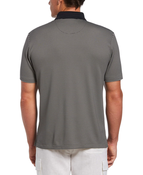 Stripe Polo (Jet Black) 