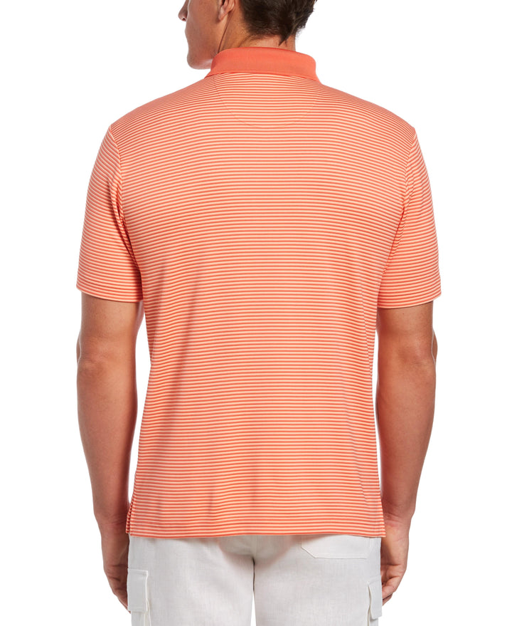 Stripe Polo (Hot Coral) 