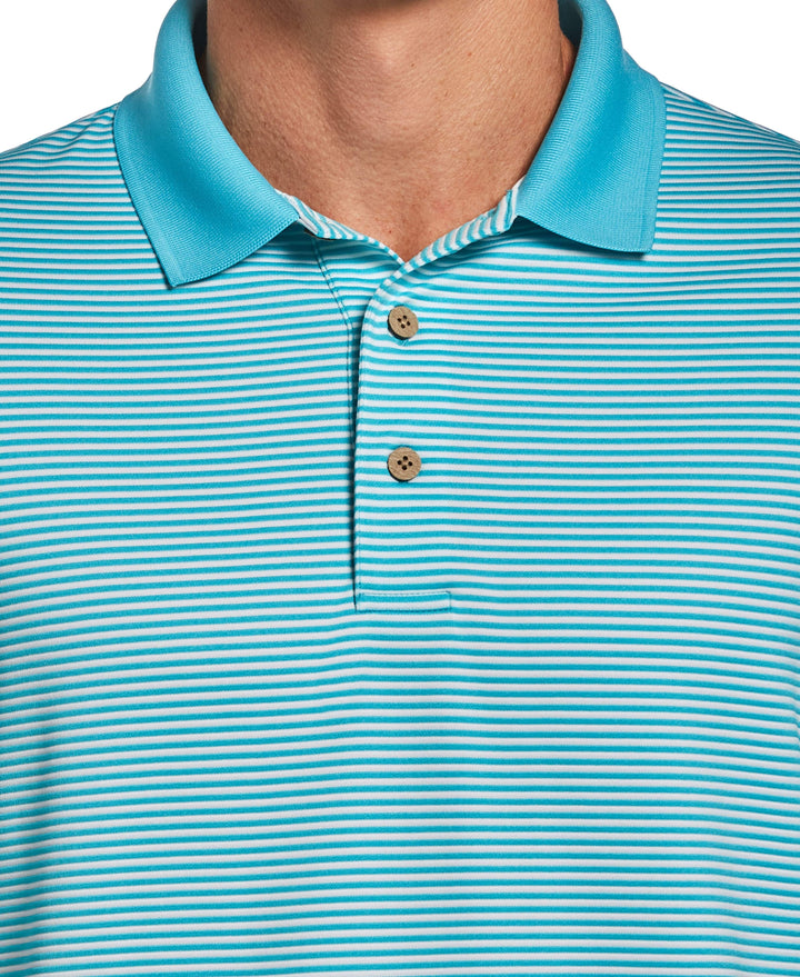 Stripe Polo (Blue Curacao) 