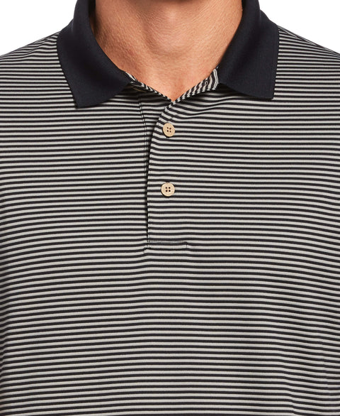 Stripe Polo (Jet Black) 