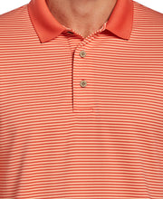 Stripe Polo (Hot Coral) 