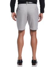 Textured Linen-Blend Flat Front Short (Sleet) 