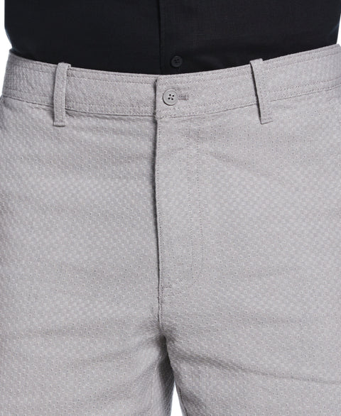 Textured Linen-Blend Flat Front Short (Sleet) 