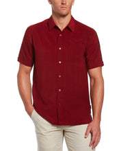 Textured One Pocket Shirt-Casual Shirts-Biking Red-XXL-Cubavera