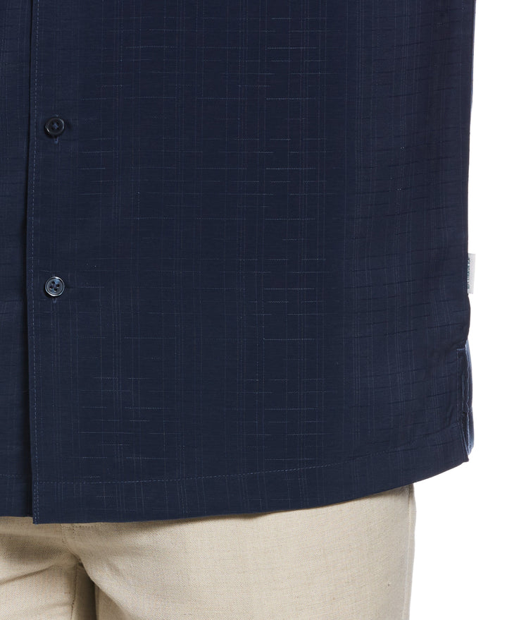 Textured One Pocket Shirt-Casual Shirts-Cubavera