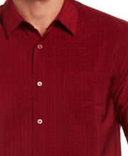 Textured One Pocket Shirt-Casual Shirts-Cubavera