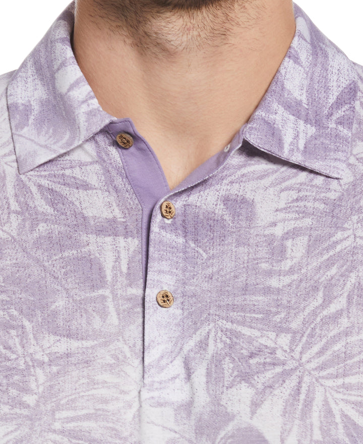 Tonal Tropical Print Polo (Daybreak) 