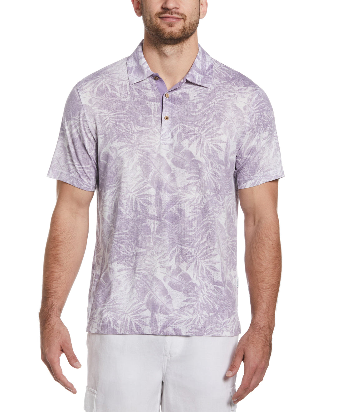 Tonal Tropical Print Polo (Daybreak) 