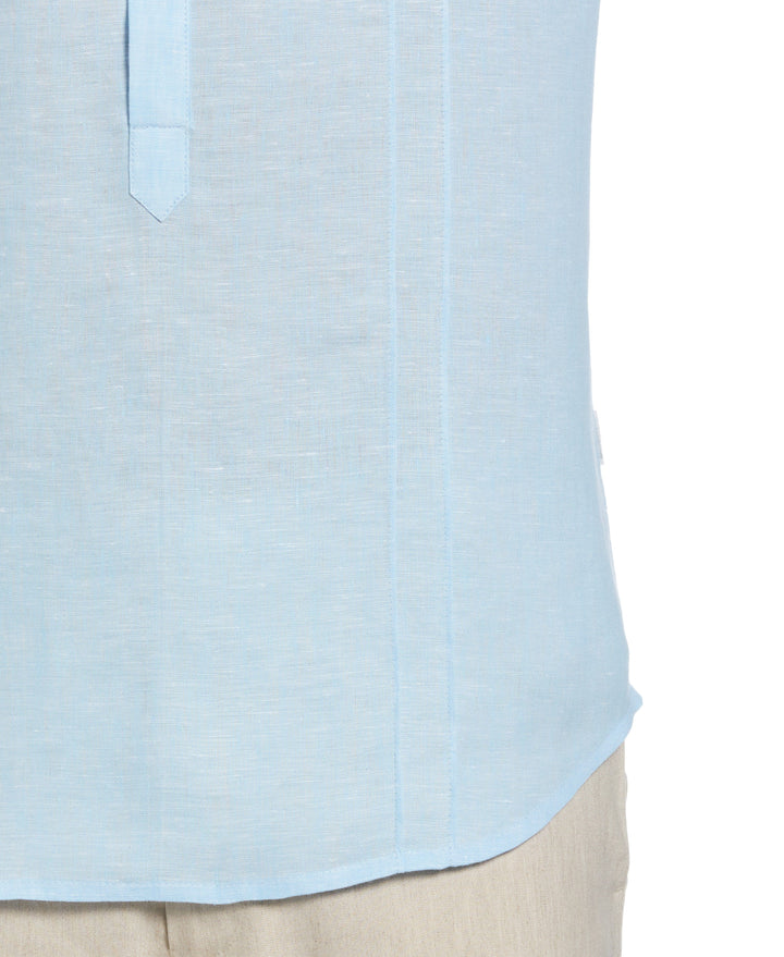 Two-Pocket Pintuck Popover Shirt (Sky Blue)