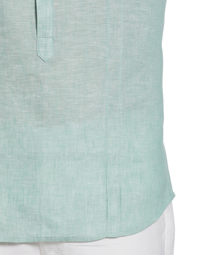 Two-Pocket Pintuck Popover Shirt (Malachite Green)