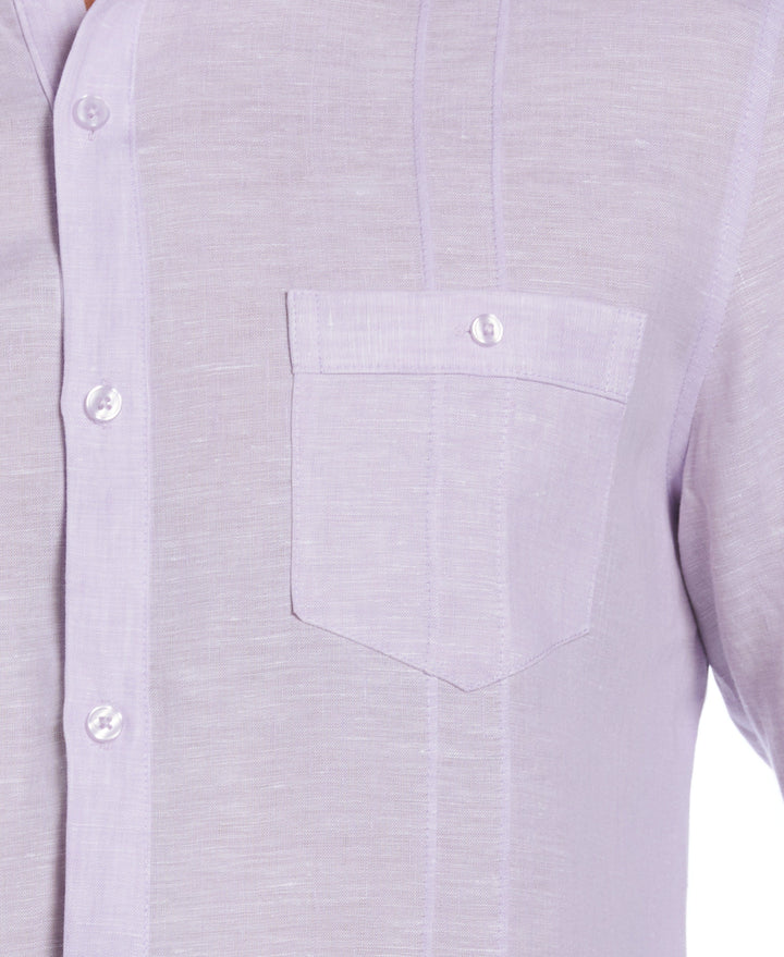 Two-Pocket Pintuck Popover Shirt (Pastel Lilac)