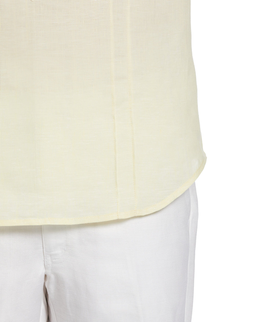 Two-Pocket Pintuck Popover Shirt (Pale Banana)