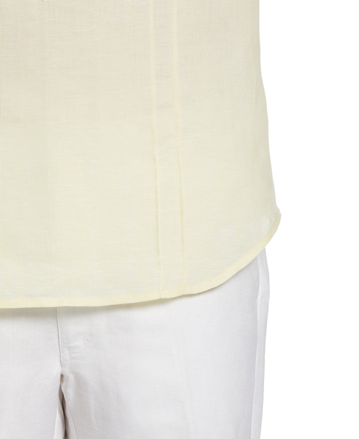 Two-Pocket Pintuck Popover Shirt (Pale Banana)