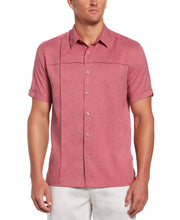 Two-Tone Cross Tuck Chambray Shirt-Casual Shirts-Sangria-S-Cubavera