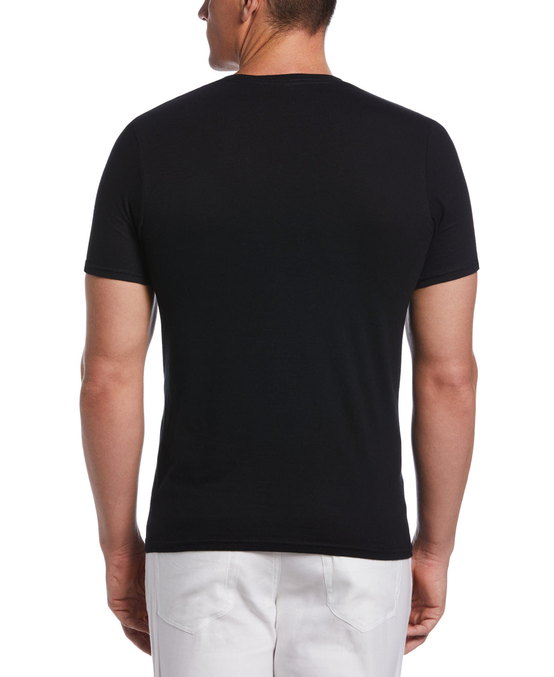 Welcome to the Club Print Tee (Deep Black) 