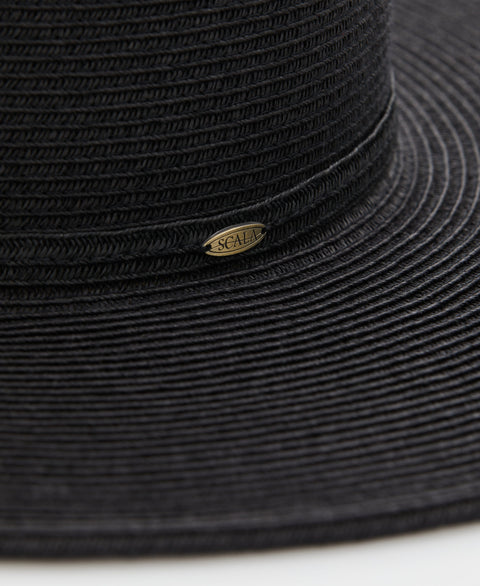 Paper Braid Big Brim (Black) 