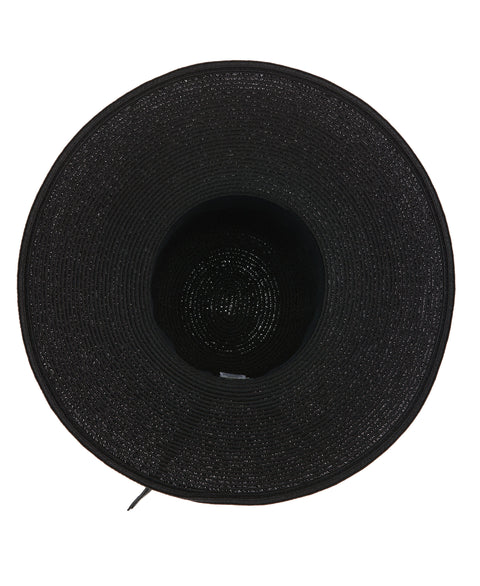 Paper Braid Big Brim (Black) 