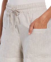 Wide Leg Drawstring Linen Short--Cubavera